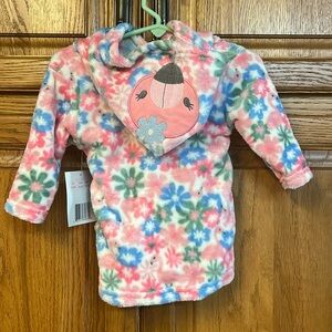 Plush infant bathroom, pink flamingo design NWT